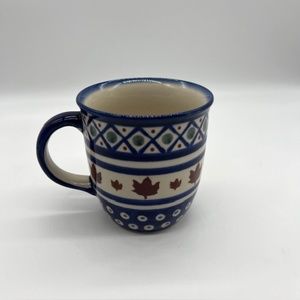 Boleslawiec Polish Pottery Handmade Hand-painted  Coffee Tea Mug Y6 ~ 10 oz